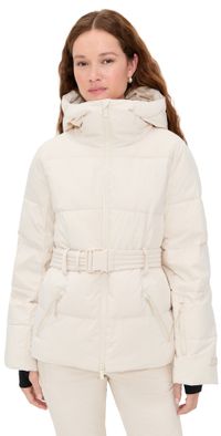 Halfdays Hedy Belted Puffer Jacket Oat Milk L