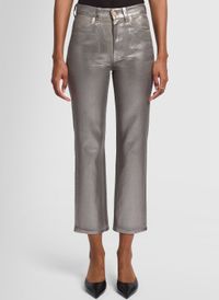 7 For All Mankind - Pantacourt taille haute - Taille 30 - Jaune