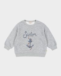 Boy's Lou Sailor Sweatshirt, Size 9M-10