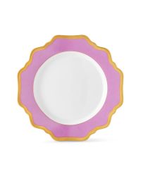 Purple Rimmed Bread & Butter Plate