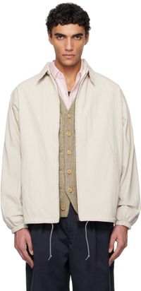 nanamica Beige Coach Reversible Jacket