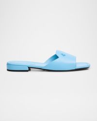 Dina Leather Flat Slide Style