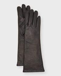 Cashmere-Lined Leather Gloves