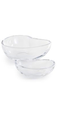 Georg Jensen Indulgence Caviar Dish Set of 2 Clear One Size