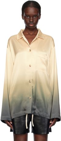 Nanushka Chemise Jelmer jaune et kaki