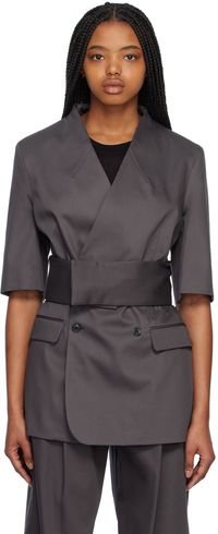 BITE Gray Waist Blazer