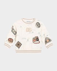 Kid's Embroidered Logo Map Sweatshirt, Size 3M-24M