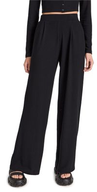 Leset Lauren Pleated Pocket Pants Black S