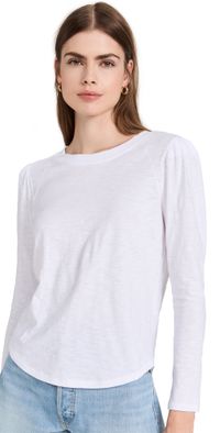 Veronica Beard Jean Mason Baseball Tee White M