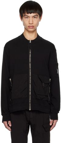 C.P. Company Black Zip Sweatshirt