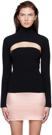 TOM FORD Col roulé à deux pièces noir