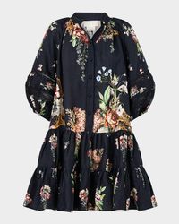 Noble Endeavours Puff-Sleeve Shirtdress