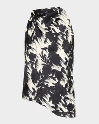 Floral Cowl-Neck Top