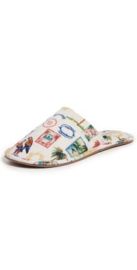 FARM Rio Hotel Slippers Tropical Vintage 5