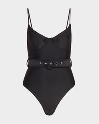 Noa Belted Bustier One-Piece Swimsuit