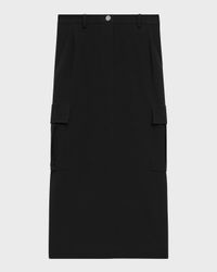 Admiral Crepe Relaxed Midi Cargo Skirt