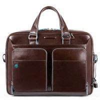Piquadro - Sac d'ordinateur en cuir - Taille Unique - Marron