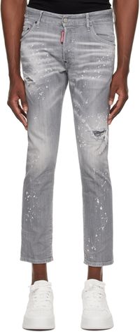 Dsquared2 Gray Skater Jeans