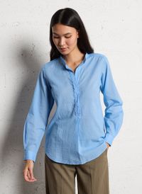 Hartford - Blouse col rond en coton - Taille 4 - Bleu