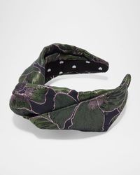 Greta Knot Floral-Print Headband