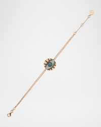 Eye Light Multi-Diamond Disc Bracelet