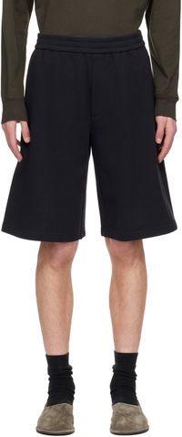 The Row Navy Eston Shorts