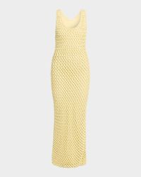 Emin Crystal Mesh Maxi Tank Dress