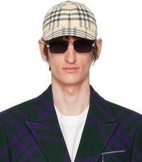 Burberry Beige Check Cap