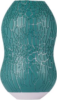 Houseplant Blue 'By Seth' Crackle Vase