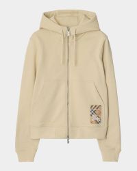 Logo Patch Zip-Up Hoodie