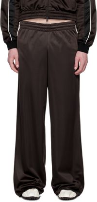 Martine Rose Brown Wide Leg Track Pants