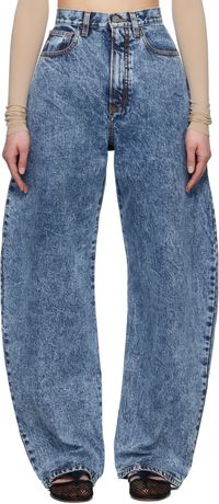 ALAÏA Blue Round Jeans