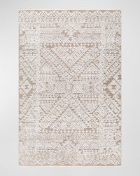 Amina Dark Beige Hand-Knotted Rug, 8' x 10'