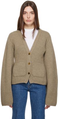 KHAITE Cardigan Scarlet taupe
