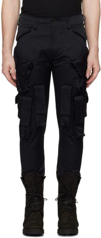 Julius Black Prism Cargo Pants