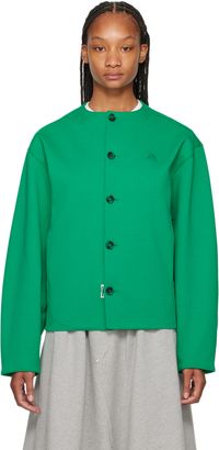 ADER error Green Polyd Cardigan