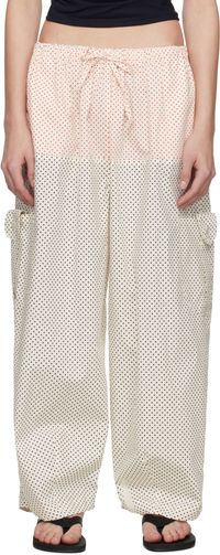 SC103 Off-White Margin Trousers