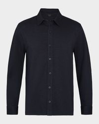 Men's Herringbone Button-Down Shirt