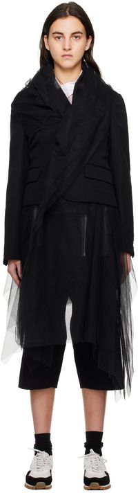 Black Comme des Garçons Black Layered Blazer