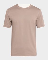 Men's Crewneck T-Shirt with Tipping