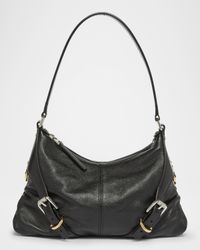Voyou Harness Shoulder Bag in Shiny Leather