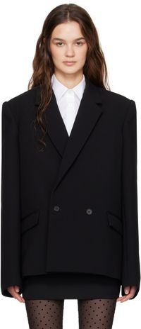 WARDROBE.NYC Black Hailey Bieber Edition HB Blazer