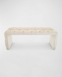 Elisa Marble Inlay Bench 51"