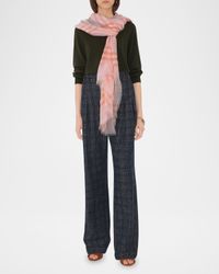 Giant Check Wool Scarf