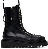 Toga Virilis Bottes noires en cuir