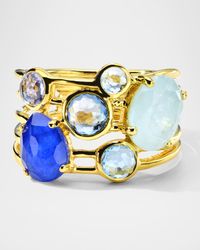 Rock Candy Gelato Mare 6-Stone Cluster Ring in 18K Gold