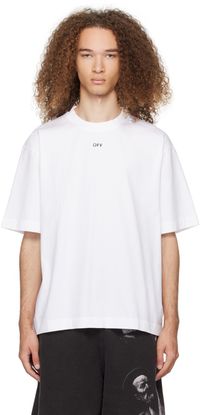 Off-White T-shirt blanc à logo