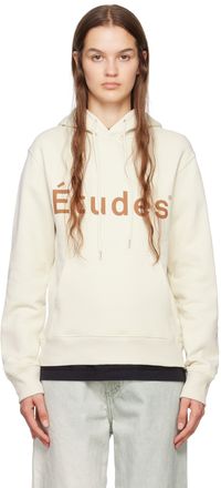 Études Pull à capuche Klein blanc cassé