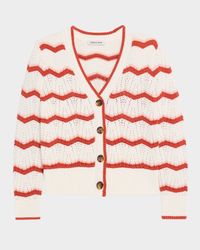 Ansonia Knit Chevron Cardigan