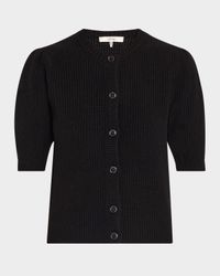 Shrunken Short-Sleeve Cardigan
